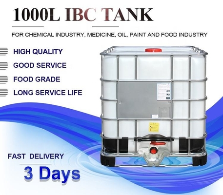 Baja Galvanis DC53D 1000 Liter Tangki Kimia IBC 1200 * 1000 * 1150mm