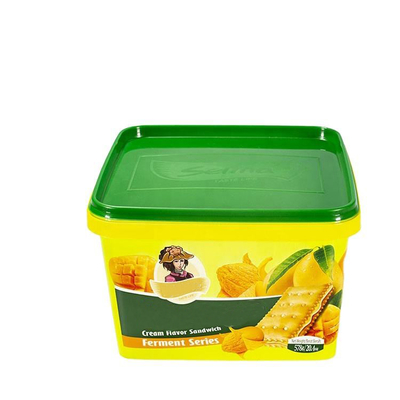 Food Grade Small HDPE Plastic Container Square Dengan Sealing Lid