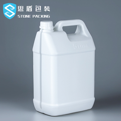 128 Fl Oz White HDPE Plastic Square 5 Galon Bucket 220g OEM