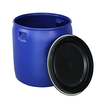 Wadah Kimia Plastik 970mm 150KG / L HDPE Blue Plastic Barrels