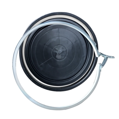 160L HDPE Blue Drum Plastic Chemical Containers Dengan Iron Hoop Ring