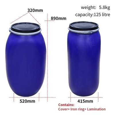 Drum Kimia Kosong 125L Oval