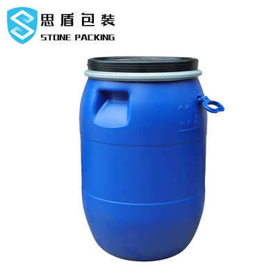 Plastik Bulat HDPE 100% 120l Blue Chemical Barrel Open Top