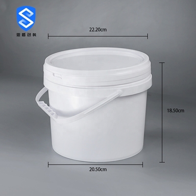 Plastik PP 5 Liter Drum Plastik Bulat 360g Dia 222mm 205mm