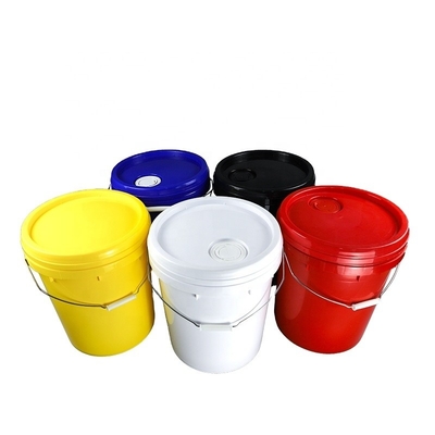 1.1mm Tebal 5 Galon Ember Cat Plastik Dengan Pegangan 10L 18L 20L