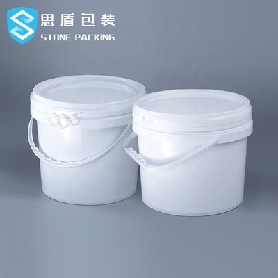 1.1mm Tebal 5 Galon Ember Cat Plastik Dengan Pegangan 10L 18L 20L
