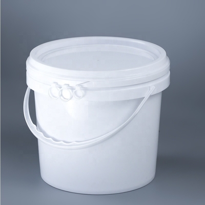 Dia 222mm PP Putih 5l Wadah Plastik Bulat Kimia 360g