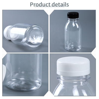 Produk Rumah Tangga 34mm Botol Plastik PET Plastik Bening 250ml 28g