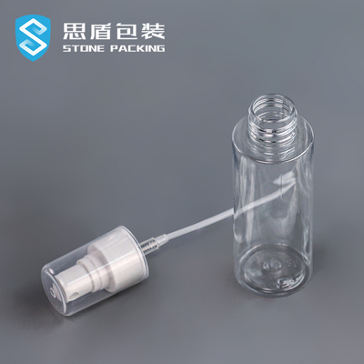 Botol Semprot PET 18mm 100ML Transparan Dengan Nozzle 13g