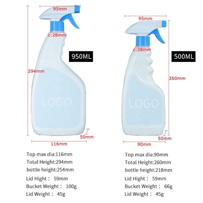 Botol Semprot PET Nozzle Deterjen Rumah Tangga 360 Derajat