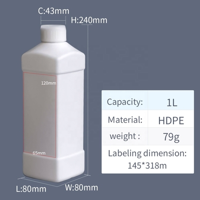 Desinfektan Susu 1 Liter Botol Plastik HDPE Acid Etch