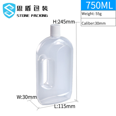 Botol Plastik Kaliber 30mm Tembus 750ml Dengan Pegangan