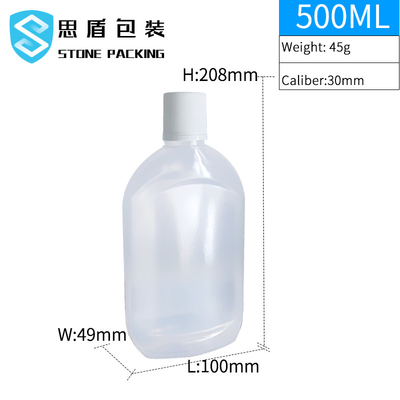 Botol Shampoo 500ml Matte Translucent Dengan Tutup Sekrup 45g