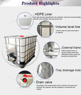 Baja Galvanis DC53D IBC Plastic Chemical Tote Liquid Packaging